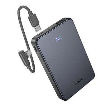 Купити Зовнішній акумулятор HOCO J170 Starlight 22.5W+PD20W fully compatible power bank with cable(10000mAh) Metal Gray