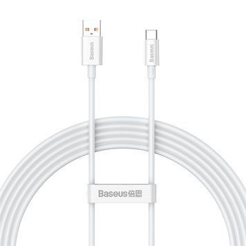 Купити Кабель Baseus Superior Series Fast Charging Data Cable USB to Type-C 100W 2m Moon White