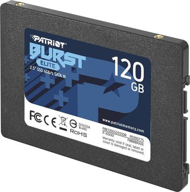 Купити Накопитель SSD Patriot Burst Elite 120GB 2.5" 7mm SATAIII TLC 3D 2.5" SATA III (6Gb/s) 3D TLC NAND