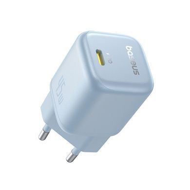 Купити Мережевий зарядний пристрій Baseus PicoGo GaN Fast Charger 1C 45W EU Galaxy Blue