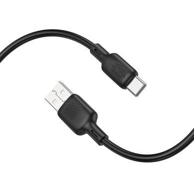 Купити Кабель BOROFONE BX113 Lenny silicone charging data cable Type-C(L=2M) Black