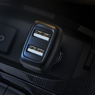 Купити Автомобильное зарядное устройство Hoco Z36 charger set(Micro) 2 × USB Black