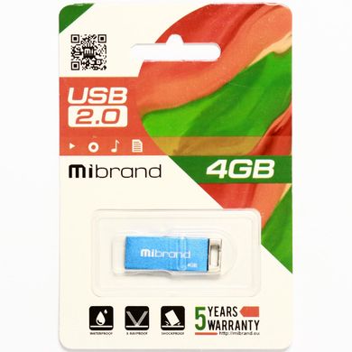 Купити Флеш-накопитель Mibrand Сhameleon USB2.0 4GB Blue
