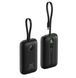 Зовнішній акумулятор VEGER 10000 mAh with built-in cables Type C / Lightning PD QC3.0 35W K1 (W1188) black