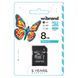 Карта пам'яті microSDHC (UHS-1) Wibrand 8Gb class 10 (adapter SD)