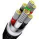 Кабель Baseus Flash Series Ⅱ One-for-three Fast Charging Data Cable USB to M+L+C 66W 1.2m Black