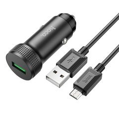 Купити Автомобільний зарядний пристрій Hoco Z49A Level USB Black