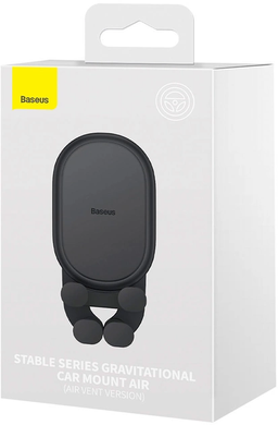 Купити Тримач для мобiльного Baseus Stable Gravitational Car Mount Air (Air Outlet Version) Black