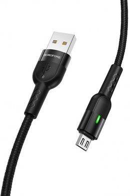 Купити Кабель Borofone BU17 Starlight microUSB USB 2.4 A 1,2 m Black