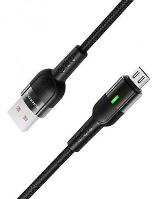 Купити Кабель Borofone BU17 Starlight microUSB USB 2.4 A 1,2m Black