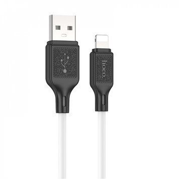 Купити Кабель HOCO X90 Cool silicone charging data cable for iP White