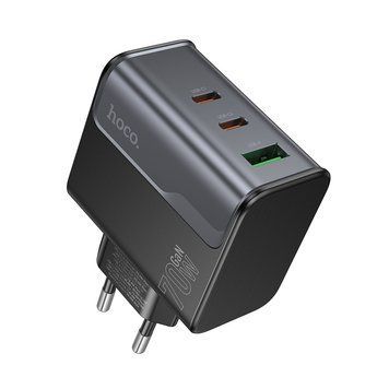 Купити Мережевий зарядний пристрій HOCO CS75A Star Speed PD70W(2C1A) charger midnight black