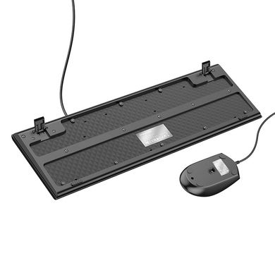 Купити Мышь+клавиатура Borofone Business keyboard and mouse set Eng/Ru Black