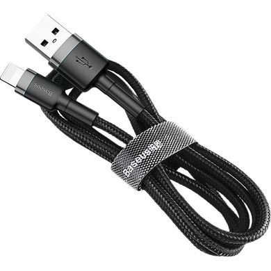 Купити Кабель Baseus Cafule Special Edition Lightning USB 1.5 A 2m Black-Grey