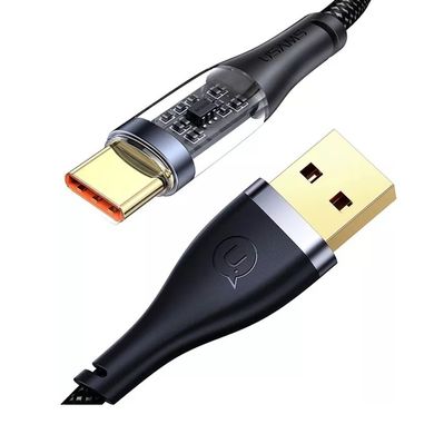 Купити Кабель Usams SJ572 USB Type-C 6 А 66W 1,2 m Black