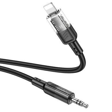Купити Аудiокабель HOCO UPA27 Spirit transparent digital audio conversion cable iP Black