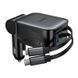 Автомобільний зарядний пристрій HOCO Z67A Triunfar PD60W(1C1A)+Type-C/iP car charger with dual telescopic cable and digital display dark Metal Gray