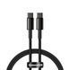 Кабель Baseus Tungsten Gold Fast Charging Data Cable Type-C to Type-C 100W 1m Black