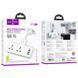 Мережевий подовжувач HOCO AC11A Voyage 2-position expansion socket(1C3A) (8.5 cm) White