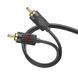 Аудиокабель HOCO UPA28 3.5 double lotus RCA audio cable Black