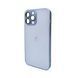 Стеклянный чехол Apple iPhone 13 Pro Max Navy Blue