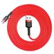Кабель Baseus Cafule microUSB USB 1.5 A 1m Красный-Красный