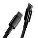 Кабель Baseus Tungsten Gold Fast Charging Data Cable Type-C to Type-C 100W 1m Black