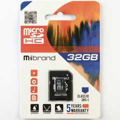 Купити Карта памяти Mibrand microSDHC 32GB Class 10 UHS-I