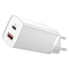 Купити Мережевий зарядний пристрій Baseus GaN Lite Quick Charger White