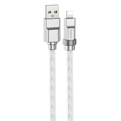 Купити Кабель Hoco U113 Solid USB Type A Lightning 2.4 A 1m Silver