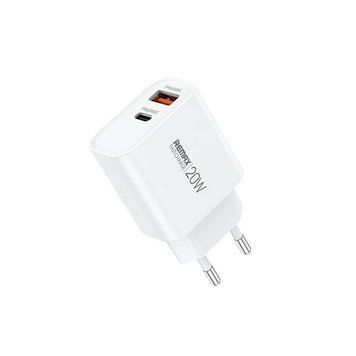 Купити Мережевий зарядний пристрій "REMAX Kiddy Series 20W A+C Fast Charger RP-U120" EU-White