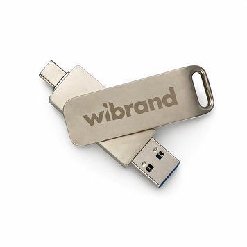 Купити Портативний SSD Wibrand Wolf 2TB USB 3.2 Gen.2 Type-C/Type-A Read/Write 1000MB/s Silver