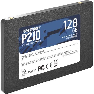 Купити Накопитель SSD Patriot P210 128Gb 2.5" SATA III (6Gb/s) 3D TLC NAND