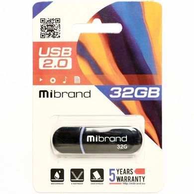 Купити Флеш-накопичувач Mibrand Panther USB2.0 32GB Black