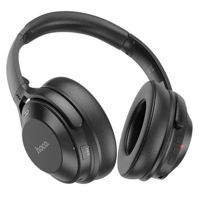 Купити Бездротові навушники Hoco W37 Sound Active Noise Reduction Bluetooth / AUX 3,5 мм Black