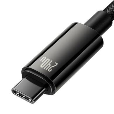 Купити Кабель Baseus Tungsten Gold Fast Charging Data Cable Type-C to Type-C 240W 2m Black
