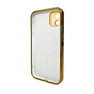 Купити Стеклянный чехол с MagSafe Apple iPhone 12 Gold