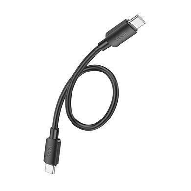 Купити Кабель HOCO X96 Hyper 60W fast charging data cable Type-C to Type-C (L=0.25M) Black