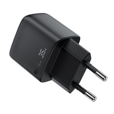 Купити Мережевий зарядний пристрій ACEFAST A116 PD35W GaN charger (USB-A+USB-C) with digital display Black