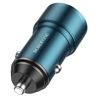 Купити Автомобільний зарядний пристрій Borofone BZ19A USB-A Sapphire Blue
