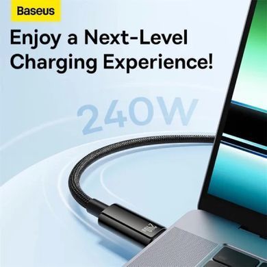 Купити Кабель Baseus Tungsten Gold Fast Charging Data Cable Type-C to Type-C 240W 2m Black
