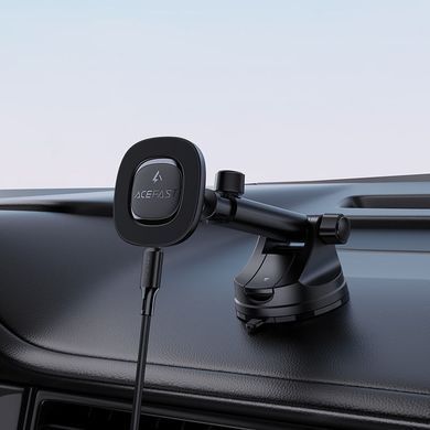 Купити Автотримач для телефона ACEFAST D47 magnetic wireless charging car holder for dashboard Black