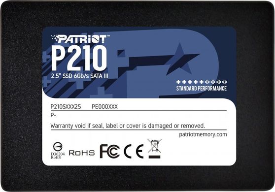 Купити Накопитель SSD Patriot P210 128Gb 2.5" SATA III (6Gb/s) 3D TLC NAND
