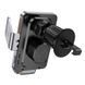 Автотримач для телефона з БЗП HOCO HW7 Transparent Discovery Edition wireless fast charging car holder(air outlet) Metal Gray