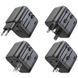 Мережевий зарядний пристрій BOROFONE BAC12 Leader 3-port(1C2A) universal conversion charger Black