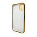 Стеклянный чехол с MagSafe Apple iPhone 12 Gold
