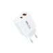 Мережевий зарядний пристрій "REMAX Kiddy Series 20W A+C Fast Charger RP-U120" EU-White