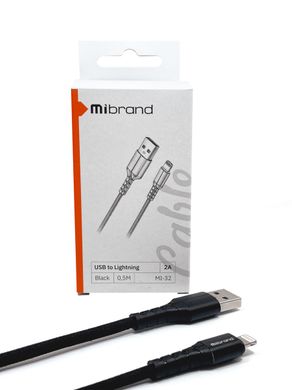 Купити Кабель Mibrand MI-32 USB Lightning 2A 0,5m Black