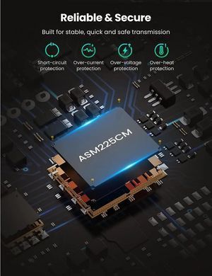 Купити Зовнішня кишеня для накопичувача UGREEN CM321 USB-A to 2.5-Inch SATA Converter 50cm (UGR-70609)