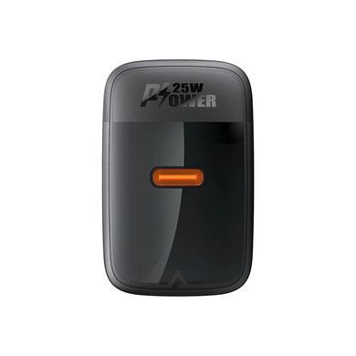 Купити Мережевий зарядний пристрій ACEFAST A104 PD25W GaN single USB-C charger Black